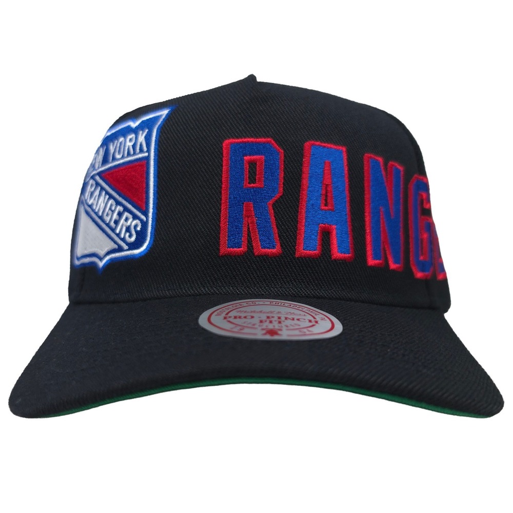 New York Rangers Mitchell & Ness NHL Pro Fit Snapback Hat Cap Embroidery NWT